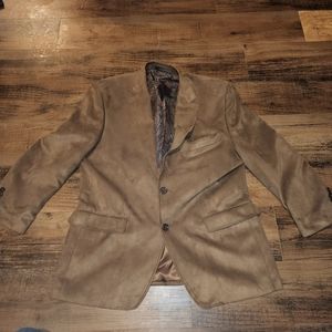 Lauren Ralph Lauren Brown Faux Suede Sports Coat 40S